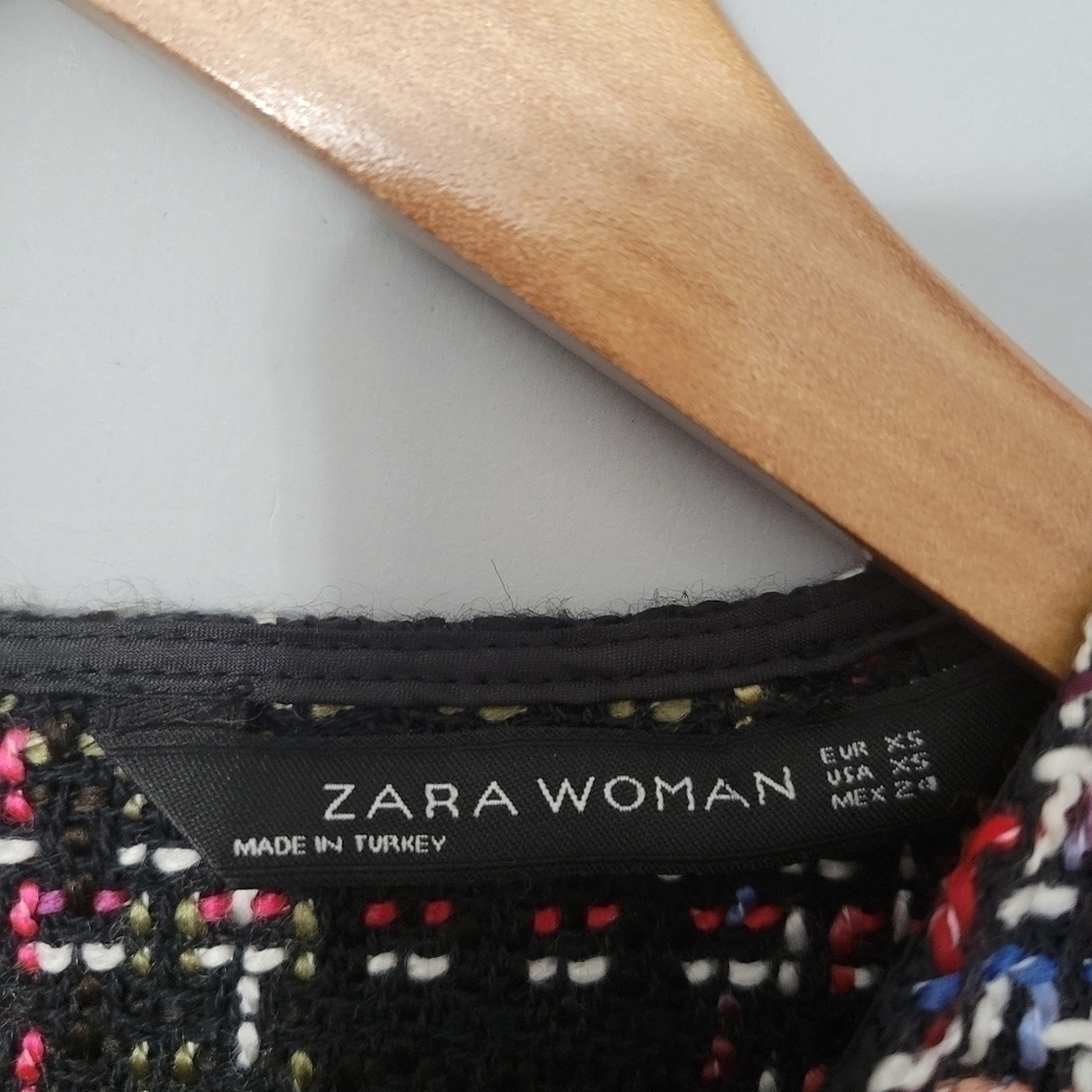Zara Multicolor Tweed Oversized Sweater - Picture 8 of 13